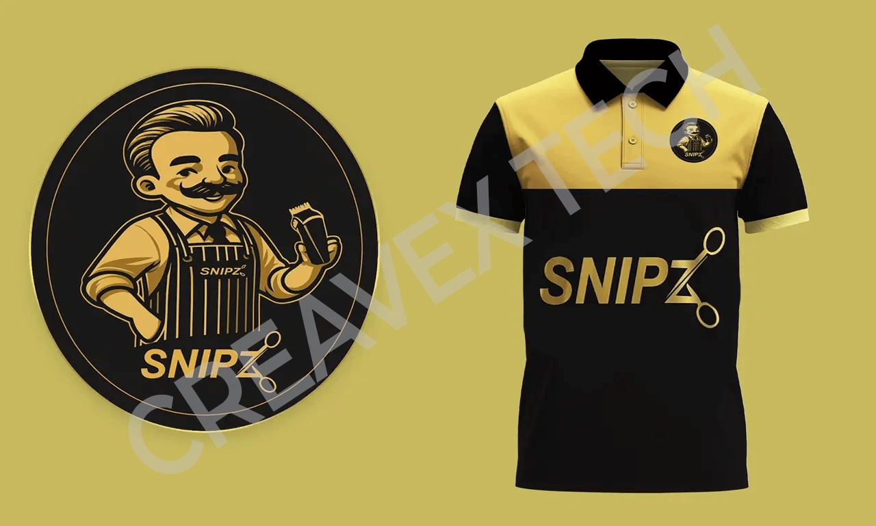 Barber Logo by Creavex Tech